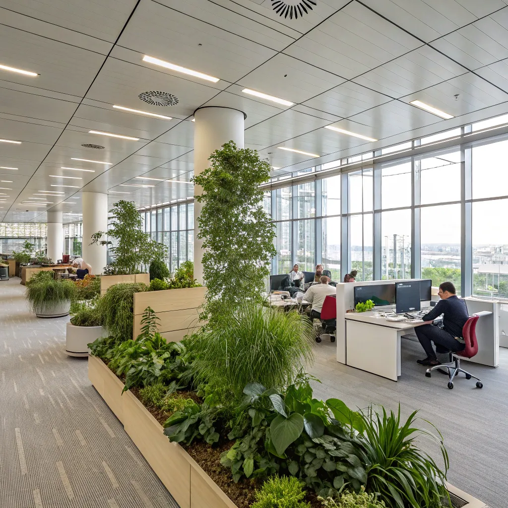 IT company office space with green zones from BELYRONIX